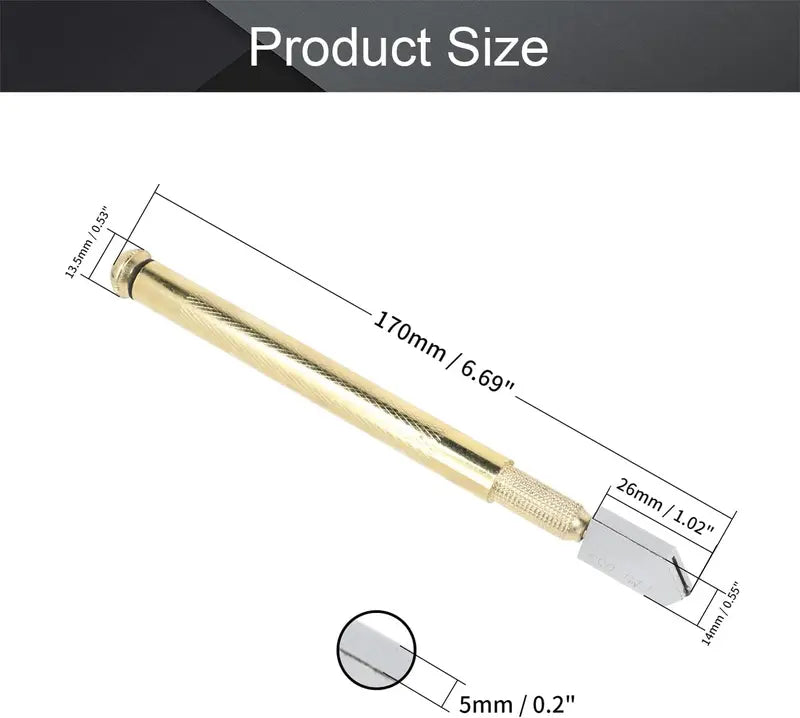 ⚡EaseHub® Professional Diamond Glass Cutter with Alloy Handle Roller Wheel