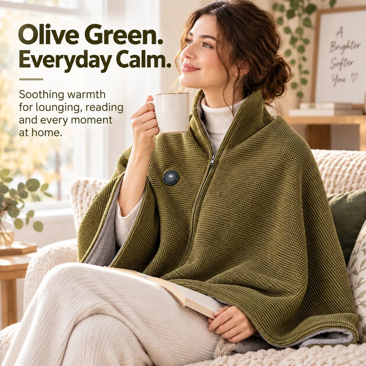 🧣LAST DAY 49% OFF🔥LUCKYSONG® Wearable Heated Blanket – Cozy Hands-Free Warmth☀️