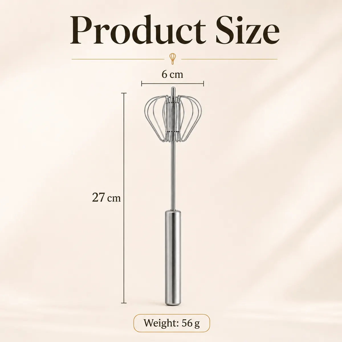 🍴EaseHub® Stainless Steel Hand-Push Rotary Whisk—Effortless Everyday Mixing