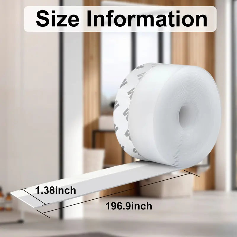 GFOUK® 16.4Ft Door Weather Stripping | Adhesive Draft Stopper Seal Strip for Doors, Windows & Shower Doors