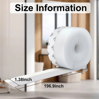 GFOUK® 16.4Ft Door Weather Stripping | Adhesive Draft Stopper Seal Strip for Doors, Windows & Shower Doors