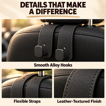 🎁 BUY 1, GET 1 FREE Gaigu® Car Headrest Hooks — Less Clutter, More Room
