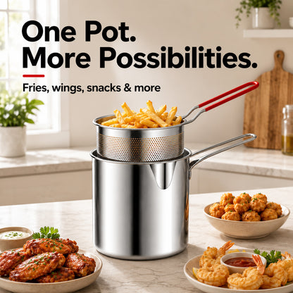 🔥 HOT SALE 40% OFF  BVJ®  Mini Deep Fryer Set