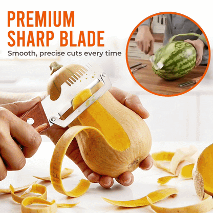 Hosday® Easy-Grip Wooden Peeler & Veggie Shredder