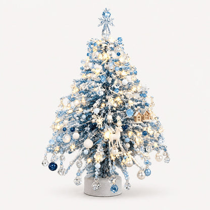 BVJ® Mini Tabletop DIY Beaded Christmas Tree Craft Kit | Handmade Holiday Home Decor