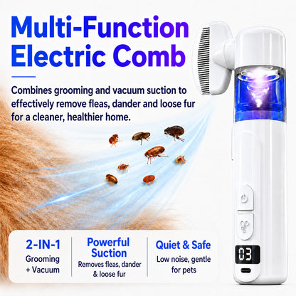 🔥 40%OFF  Billhol® 2-in-1 Electric Pet Grooming Comb-Bring Out the Best in Your Pet!❤️