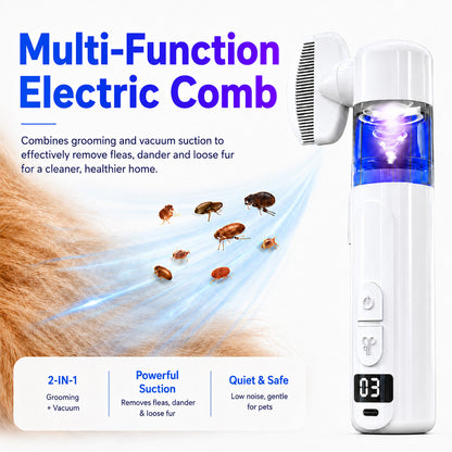 🔥 JUST LAUNCHED 40%OFF  Billhol® 2-in-1 Electric Pet Grooming Comb-Bring Out the Best in Your Pet!❤️