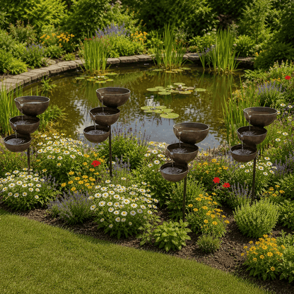 🔥Hot Sale 50% OFF🐦Gaigu® Bring Life Back To Your Garden –  Rain Catcher Bird Bath🌿