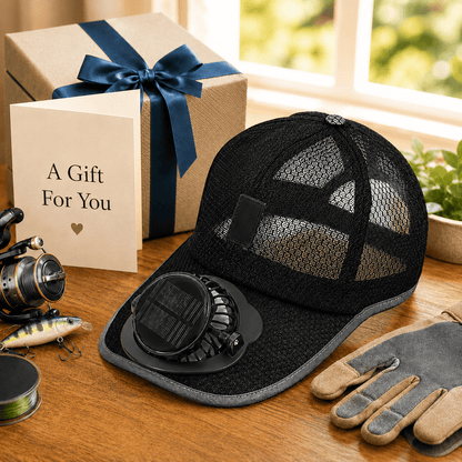 Billhol®🧢 Solar Cooling Fan Hat — Stay Cool Under the Sun