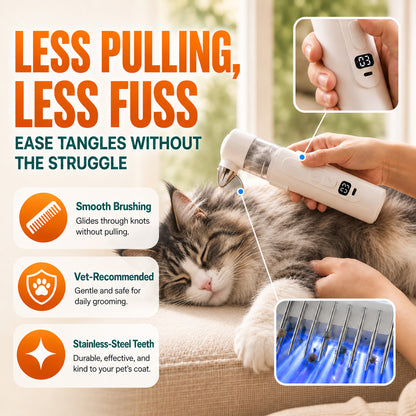 🔥 JUST LAUNCHED 40%OFF  Billhol® 2-in-1 Electric Pet Grooming Comb-Bring Out the Best in Your Pet!❤️