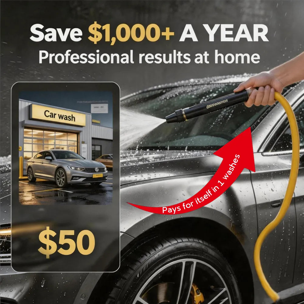🚗LAST DAY 50% OFF EaseHub®✨Powerful High-Pressure Nozzle: Home & Car Sprayer