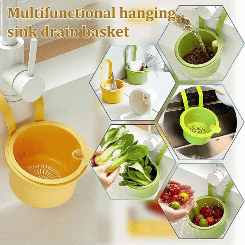 🔥 Hot Sale 50% OFF 🔥BVJ® Multifunctional hanging sink drain basket