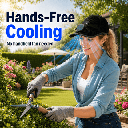 Billhol®🧢 Solar Cooling Fan Hat — Stay Cool Under the Sun
