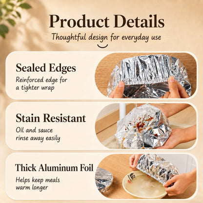 WYVCK® Food Container Aluminum Foil Heat-Retaining Covers