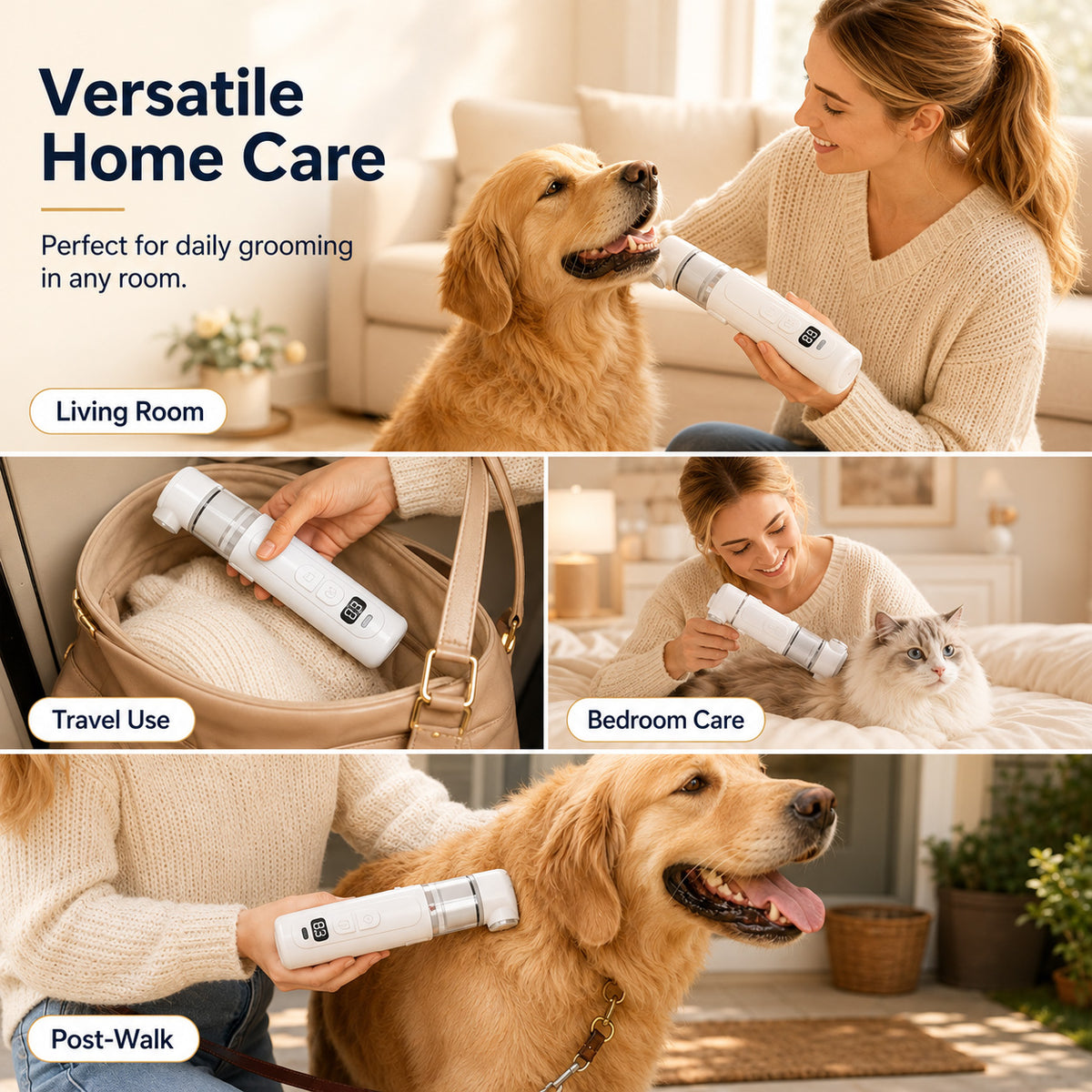 🔥 40%OFF  Billhol® 2-in-1 Electric Pet Grooming Comb-Bring Out the Best in Your Pet!❤️
