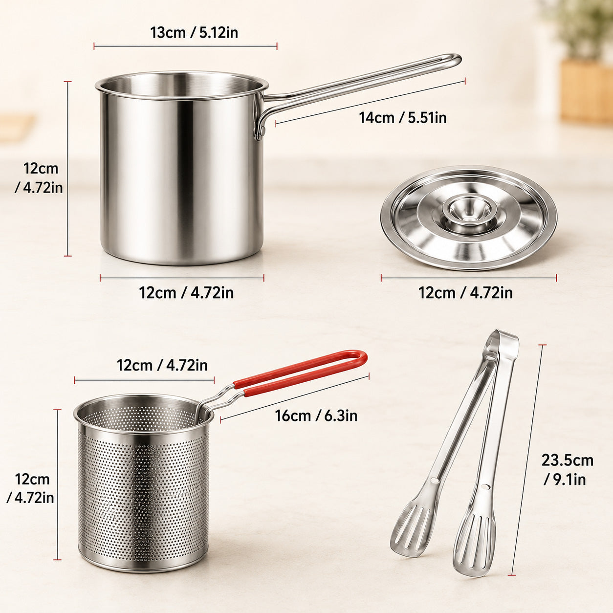 🔥 HOT SALE 40% OFF  BVJ®  Mini Deep Fryer Set