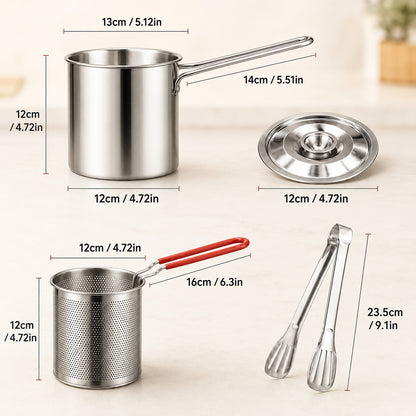 🔥 HOT SALE 40% OFF  BVJ®  Mini Deep Fryer Set