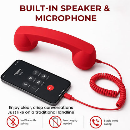 🔥LAST DAY 35% OFF🎧GFOUK® Retro Phone Handset for Smartphones