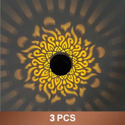 🌞 50% OFF NOW! 🌀BVJ® Solar Mandala Light – Stunning Pattern Projection, 2-in-1 Floor & Wall Design & IP65 Waterproof Auto On/Off 🌿