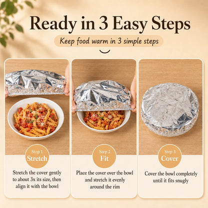 WYVCK® Food Container Aluminum Foil Heat-Retaining Covers