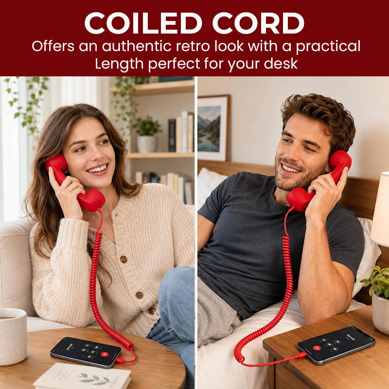 🔥LAST DAY 35% OFF🎧GFOUK® Retro Phone Handset for Smartphones