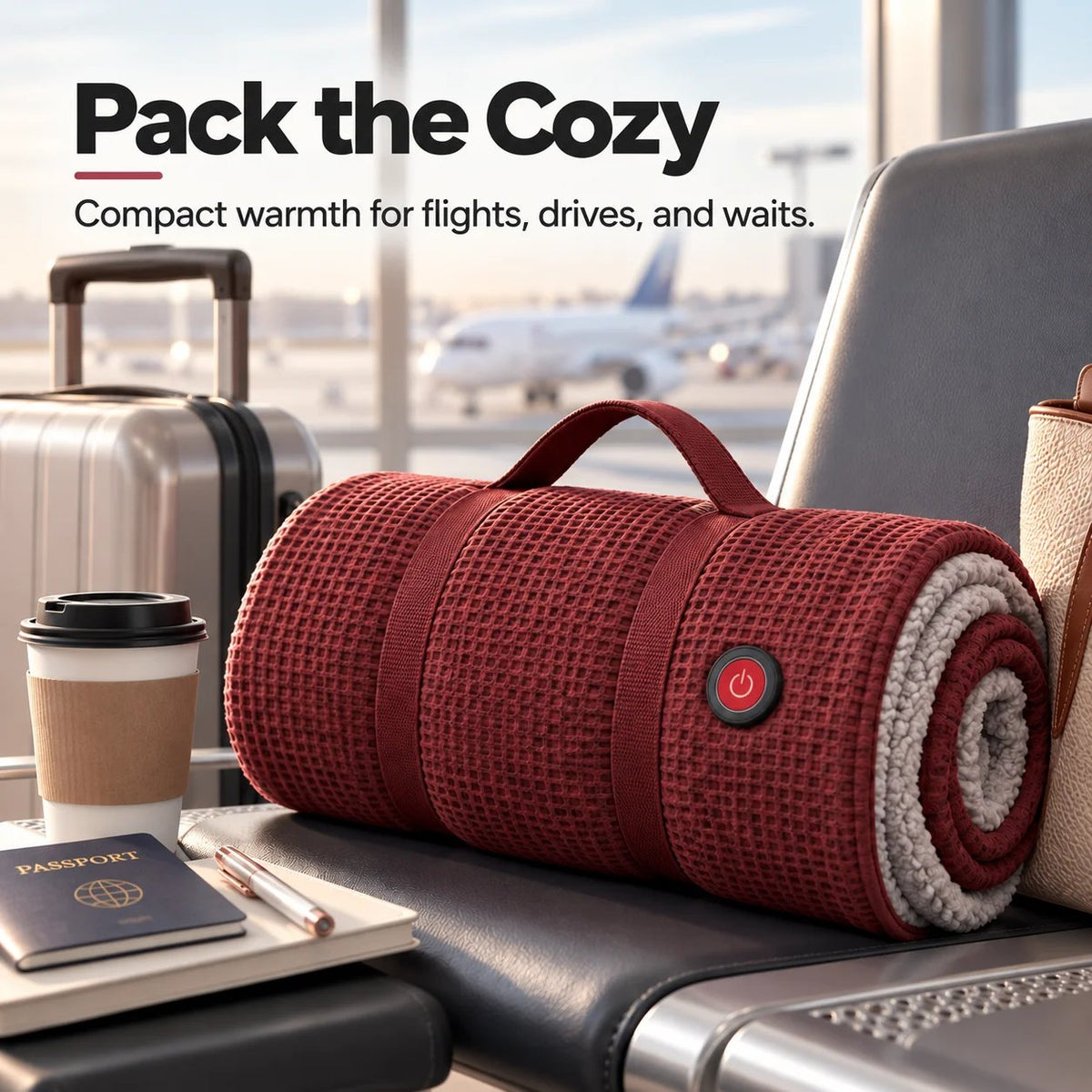 🧣LAST DAY 49% OFF🔥LUCKYSONG® Wearable Heated Blanket – Cozy Hands-Free Warmth☀️