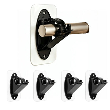 GFOUK® New Self Adhesive Rod Brackets, No Drill Needed Curtain Rod Holders