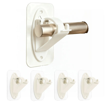 GFOUK® New Self Adhesive Rod Brackets, No Drill Needed Curtain Rod Holders