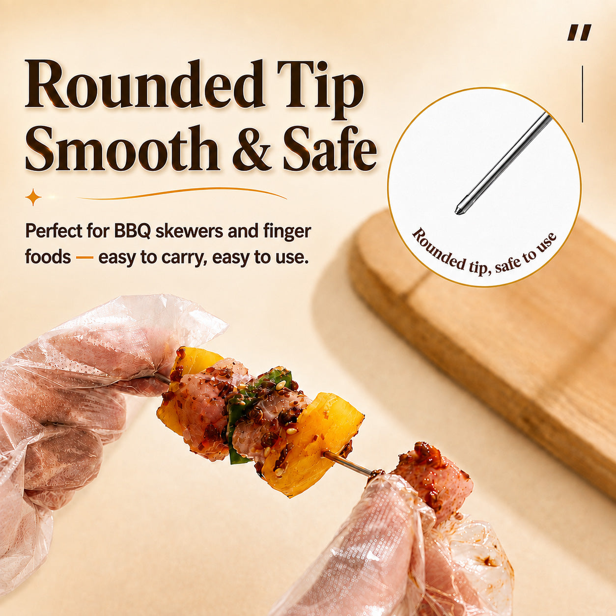 🔥HOT SALE 50% OFF BVJ® Air Fryer Skewer Rack-Kebab Holder for Air Fryers, Ovens & Homemade BBQ Snacks