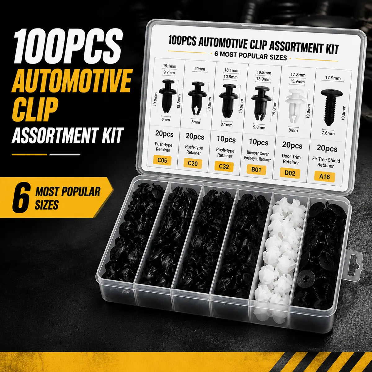 Automotive Retainer Clip Assortment Kit