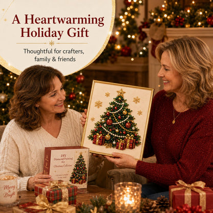 🎄GFOUK® ✨ 3D Christmas Pearl Craft Kit – Relaxing DIY Holiday Art
