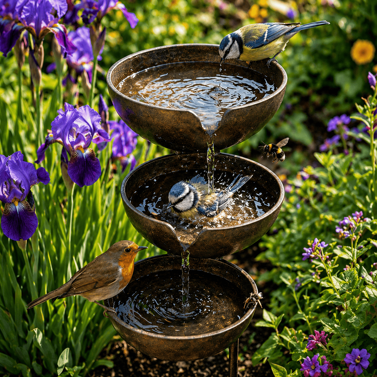 🔥Hot Sale 50% OFF🐦Gaigu® Bring Life Back To Your Garden –  Rain Catcher Bird Bath🌿