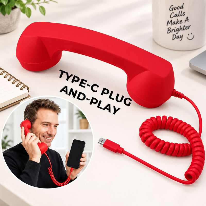 🔥LAST DAY 35% OFF🎧GFOUK® Retro Phone Handset for Smartphones