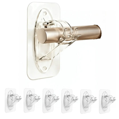GFOUK® New Self Adhesive Rod Brackets, No Drill Needed Curtain Rod Holders