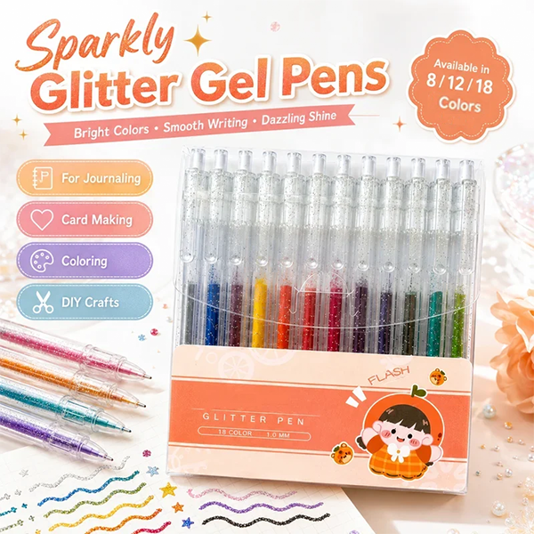 🔥LAST DAY SALE ✨50K+ SOLD!🎁GFOUK® Glitter Gel Pen Set