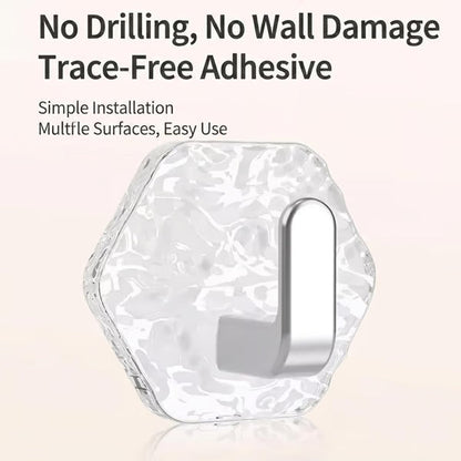 Aphine® Hexagonal Ripple Heavy Duty Hooks for Bathroom, Kitchen & Household Organization
