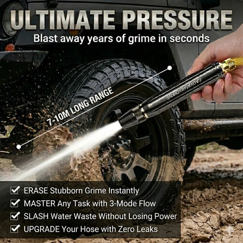🚗LAST DAY 50% OFF EaseHub®✨Powerful High-Pressure Nozzle: Home & Car Sprayer