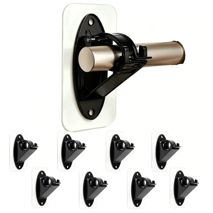 GFOUK® New Self Adhesive Rod Brackets, No Drill Needed Curtain Rod Holders