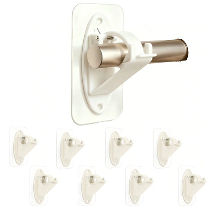 GFOUK® New Self Adhesive Rod Brackets, No Drill Needed Curtain Rod Holders