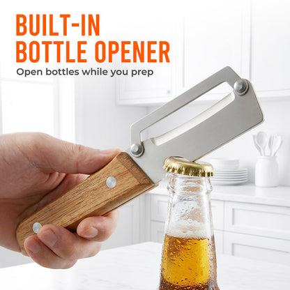 Hosday® Easy-Grip Wooden Peeler & Veggie Shredder