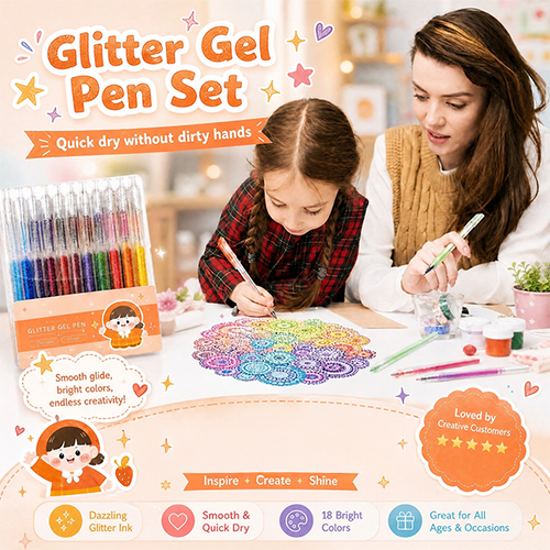 🔥LAST DAY SALE ✨50K+ SOLD!🎁GFOUK® Glitter Gel Pen Set