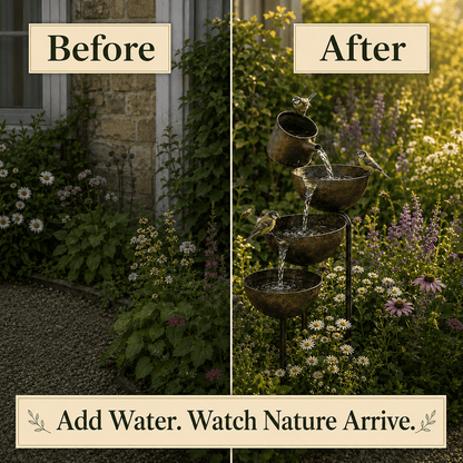 🔥Hot Sale 50% OFF🐦Gaigu® Bring Life Back To Your Garden –  Rain Catcher Bird Bath🌿
