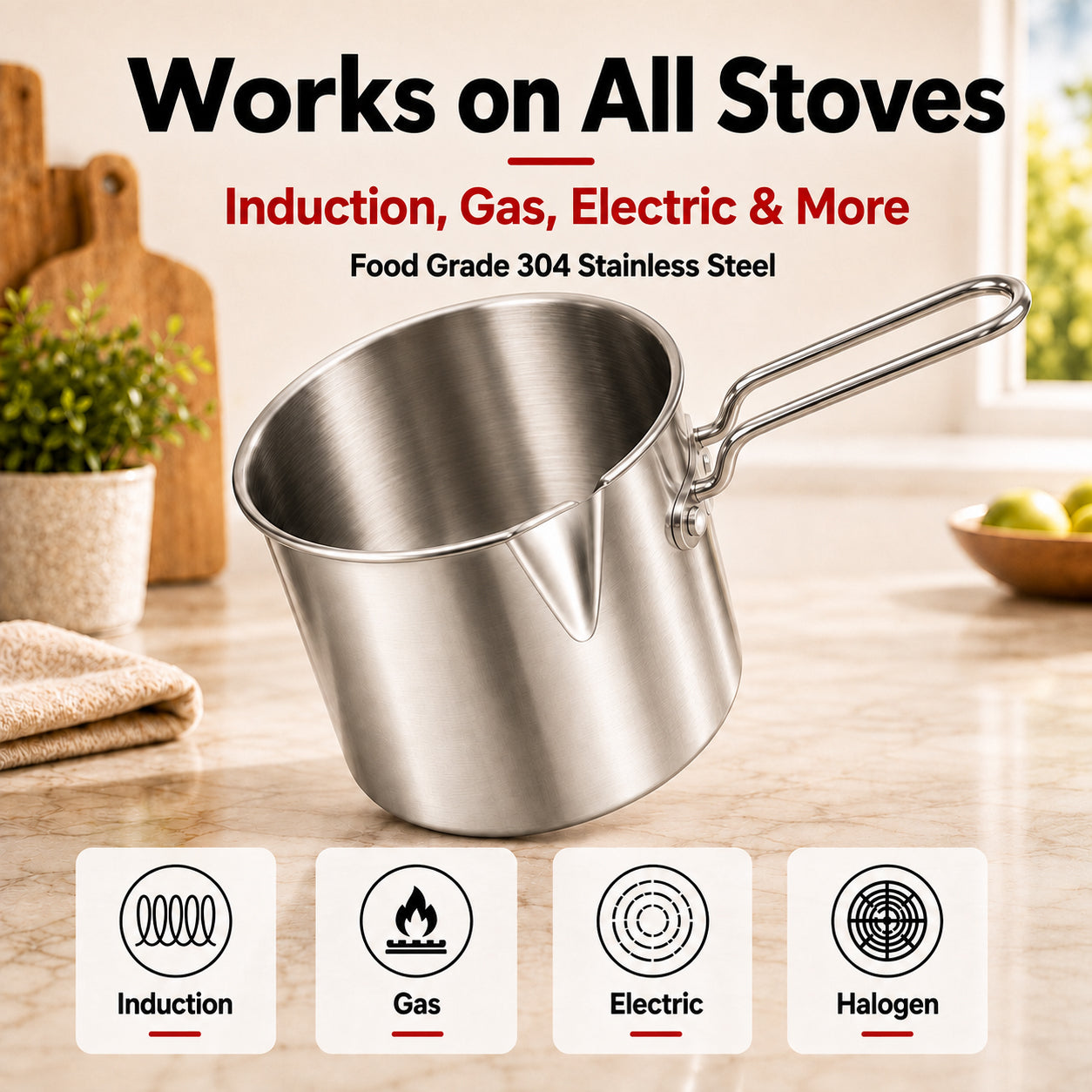 🔥 HOT SALE 40% OFF  BVJ®  Mini Deep Fryer Set