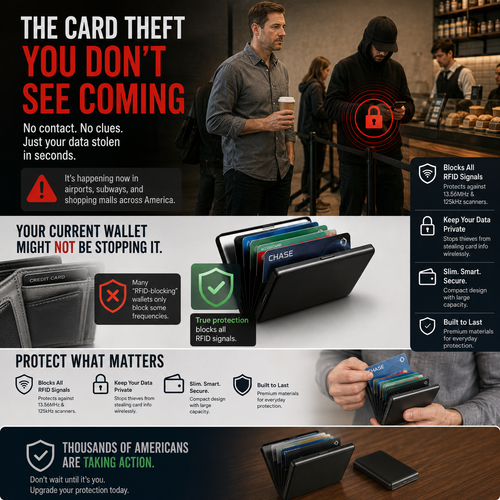 GFOUK® Anti-Scan RFID Blocking Card Holder