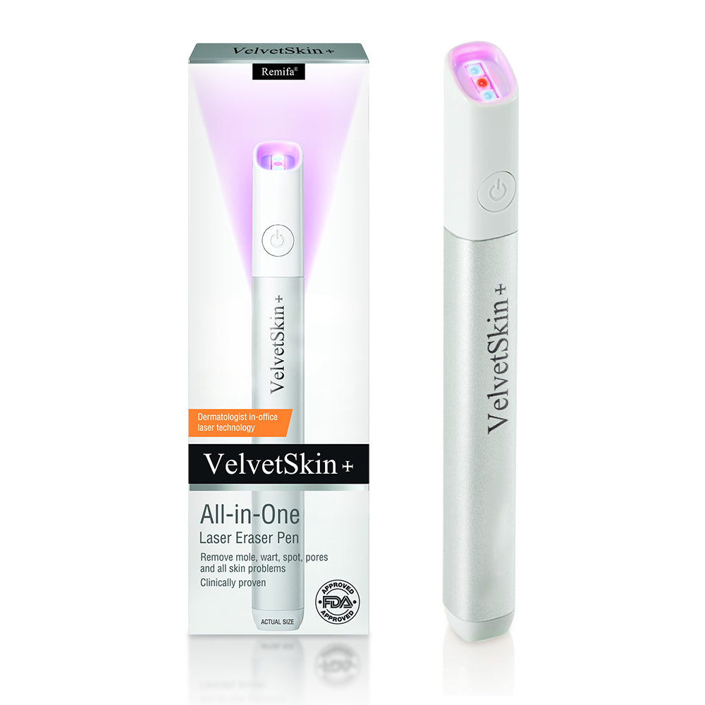 Remifa® VelvetSkin+ All-in-One Laser Eraser Pen (Powered by CO₂ laser technology – ef fectively removes moles, warts, skin tags, pigmentation spots, and other skin imperfections)