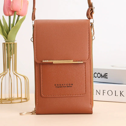 💞LAST DAY 50% OFF ✨👜📱 Simple and Elegant Women's Touchscreen Crossbody Phone Wallet