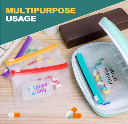 Futusly® 14 Days Premium Waterproof PU Travel Pill Organizer Set