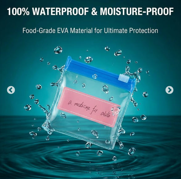 GFOUK® Self-Sealing Zipper Medicine Bags (7 Colors)