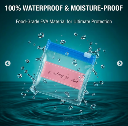 GFOUK® Self-Sealing Zipper Medicine Bags (7 Colors)