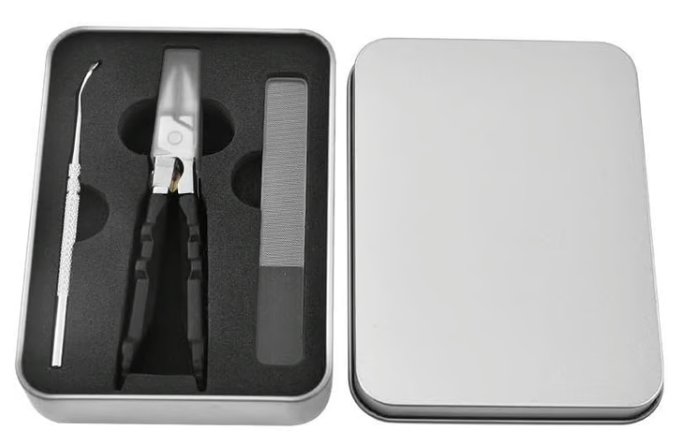 ✨GFOUK® Black Anti-Slip Grip Gear Lock Nail Clipper